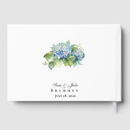 Hydrangeas Wedding Gästebuch (Rückseite)