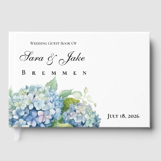 Hydrangeas Wedding Gästebuch (Vorderseite)