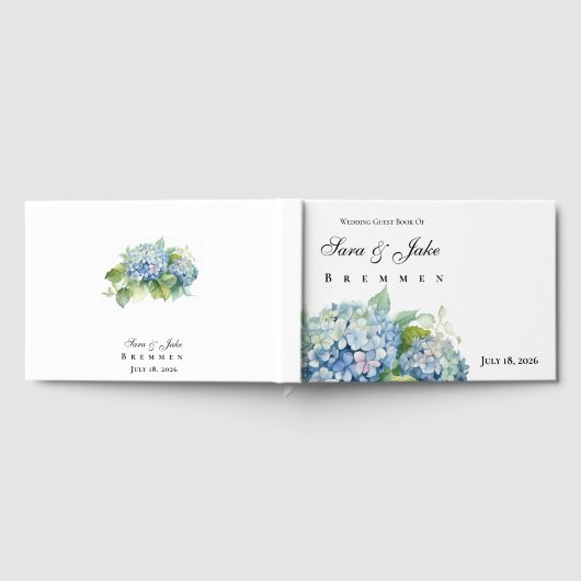 Hydrangeas Wedding Gästebuch (Voll)