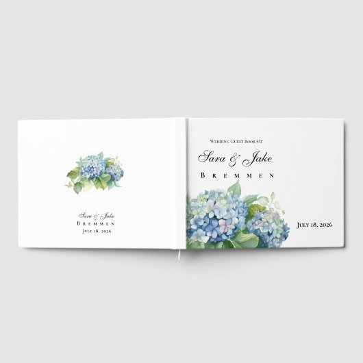 Hydrangeas Wedding Gästebuch (Voll)