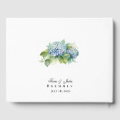 Hydrangeas Wedding Gästebuch (Rückseite)