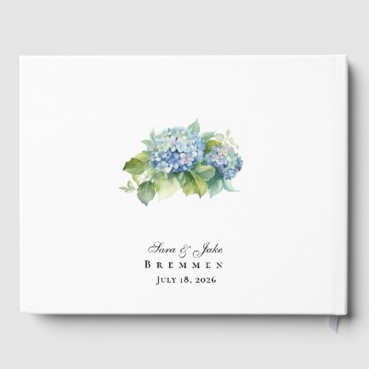 Hydrangeas Wedding Gästebuch (Rückseite)