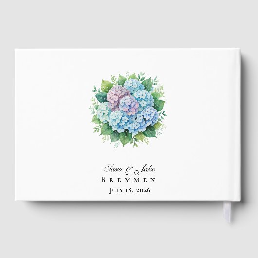 Hydrangeas Wedding Gästebuch (Rückseite)
