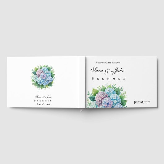 Hydrangeas Wedding Gästebuch (Voll)