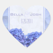 Hydrangeas Wedding Stickers (Vorderseite)