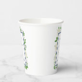 Hydrangeas White Blue Wedding Cups für Empfang Pappbecher (Links)