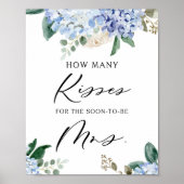 Hydrangeas Wie viele Kisses für die bald Frau zu s Poster (Vorne)