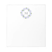 Hydrangeas Wreath Notizblock (Vorderseite)