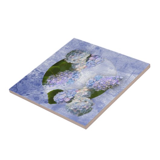 HydrangeaTile Fliese (Seite)