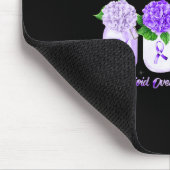 Hydrangee Blume Schmetterling Opioide Überdosierun Mousepad (Ecke)