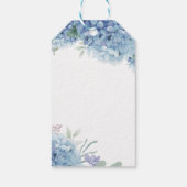 Hydrangeen-Blumen-Taufe Geschenkanhänger (Rückseite)