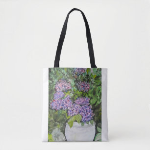 Hydrangeen-Blumen-Tragetasche Tasche