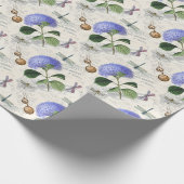 Hydrangeen-Collage Geschenkpapier (Ecke)