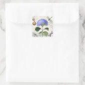 Hydrangeen-Collage Quadratischer Aufkleber (Tasche)