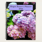Hydrangegarten, rosa, blau, lila Blumenmutter Planer (Vorderseite)