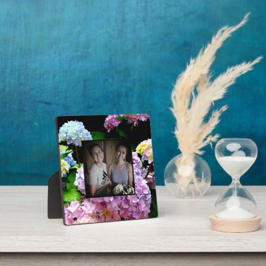 Hydrangegarten Rosa lila blaugrüne Blüte Fotoplatte (InSitu)