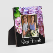 Hydrangegarten Rosa lila blaugrüne Blüte Fotoplatte (Vorderseite)