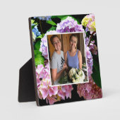 Hydrangegarten Rosa lila blaugrüne Blüte Fotoplatte (Vorderseite)