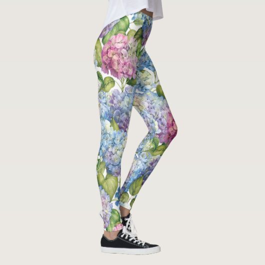 Hydrangen in Bloom Leggings (Rechts)
