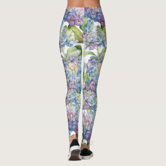Hydrangen in Bloom Leggings (Rückseite)