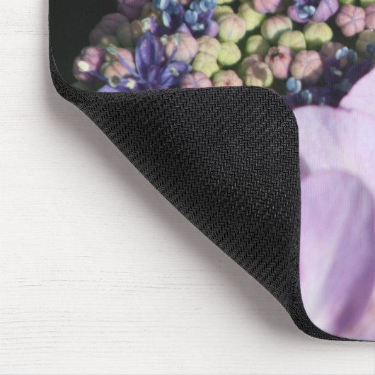 Hydrangia auf der Maus Mousepad (Ecke)
