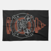 Hydrant ADD NAME Feuerwehr-Rettungsteam Geschirrtuch (Horizontal)