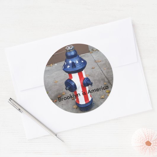 Hydrant-Aufkleber Runder Aufkleber (Umschlag)