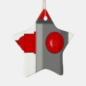 Hydrant Keramik Ornament (Rechts)