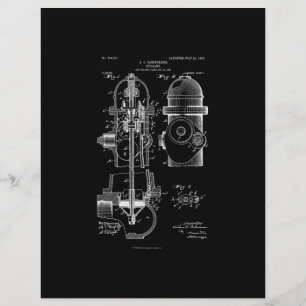 Hydrant-Patent Feuerwehrmann-Geschenk Männer Fraue Flyer