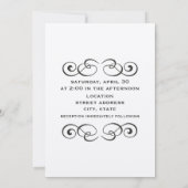 Hydranten- und Barnwood-Hochzeitsempfang Einladung (Rückseite)