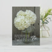 Hydranten- und Barnwood-Hochzeitsempfang Einladung (Stehend Vorderseite)