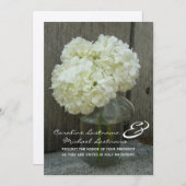 Hydranten- und Barnwood-Hochzeitsempfang Einladung (Vorne/Hinten)