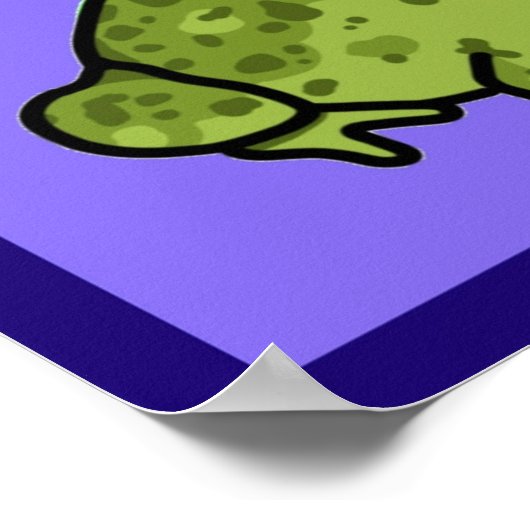 Hydrat- oder Diedratfrosch Poster (Ecke)