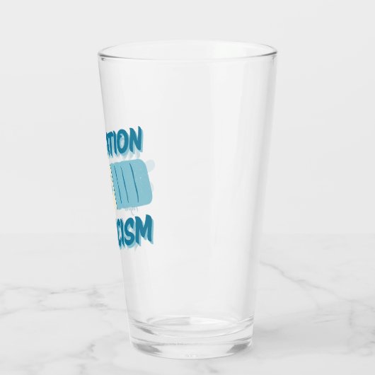 Hydratationsgefechte Faschismus Pint Glass Glas (Links)