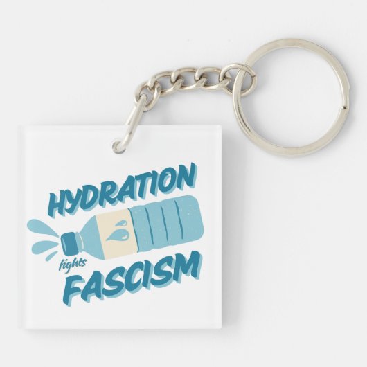 Hydratationskämpfe Faschismus-Schlüsselanhänger Schlüsselanhänger (Rückseite)