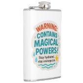 Hydratationswarnaufkleber Flachmann (Rechts)