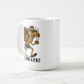 Hydrate – Funny Camel Running Fitness Design Kaffeetasse (Vorderseite Links)