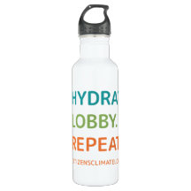 Hydrate Lobby Wiederholung Wasserflasche