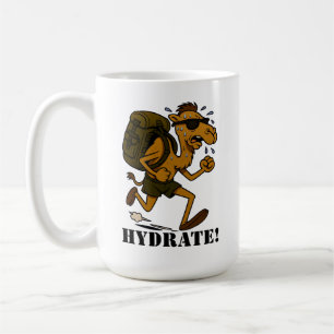 Hydrate – Lustiges Kamel Lauft Fitness Design Kaffeetasse