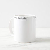 Hydrate oder verdurste kaffeetasse (Vorderseite Links)