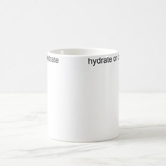 Hydrate oder verdurste kaffeetasse (Mittel)
