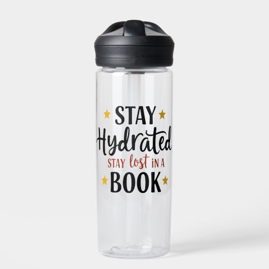 Hydrate & Read Trinkflasche (Vorderseite)
