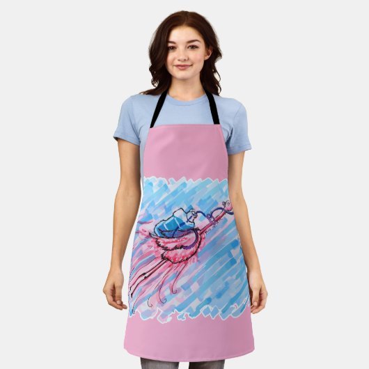 Hydrated Flamingo Schürze (Getragen)