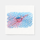 Hydrated Flamingo Serviette (Vorderseite)