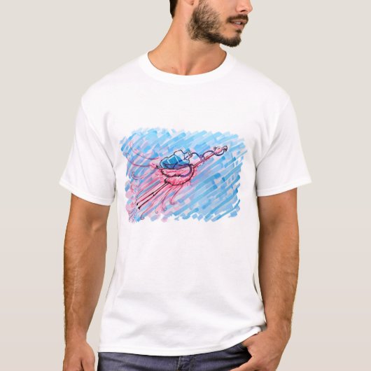 Hydrated Flamingo T-Shirt (Vorderseite)