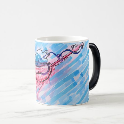 Hydrated Flamingo Verwandlungstasse (VorderseiteRechts)