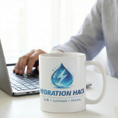 Hydration Hack Zitronen-Salz-Honig-Rezept Kaffeetasse