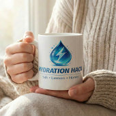 Hydration Hack Zitronen-Salz-Honig-Rezept Kaffeetasse