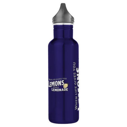 Hydration Motivation Water Bottle Lemonade Slogan Edelstahlflasche (Links)