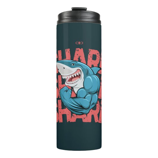 "Hydration Vibes – Custom Reusable Water Bottle" Thermosbecher (Vorderseite)
